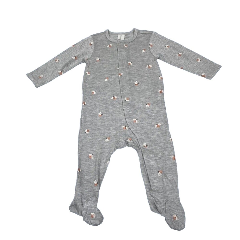 Gerber Modern Moments Baby Footed Pajamas 3-6m Bees Sleep Play Footies Sleeper